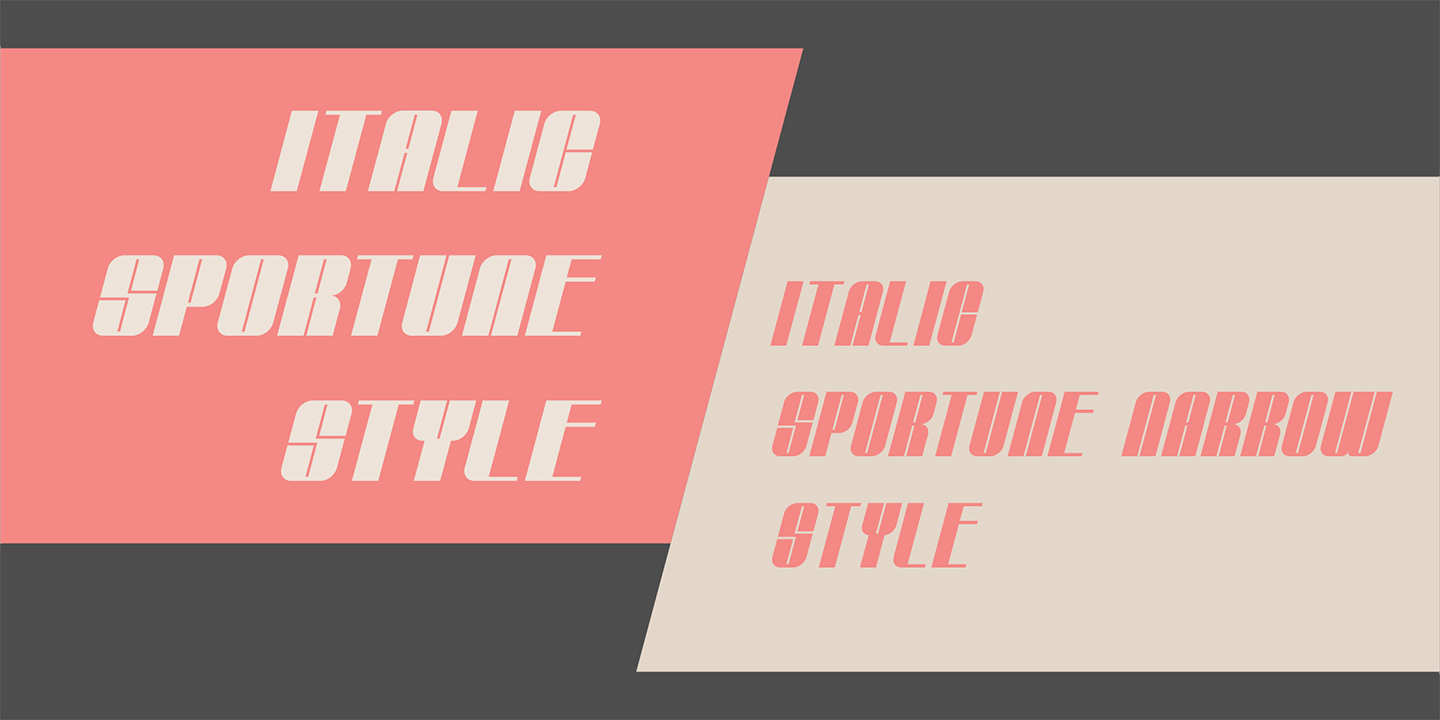 Example font Sportune #5